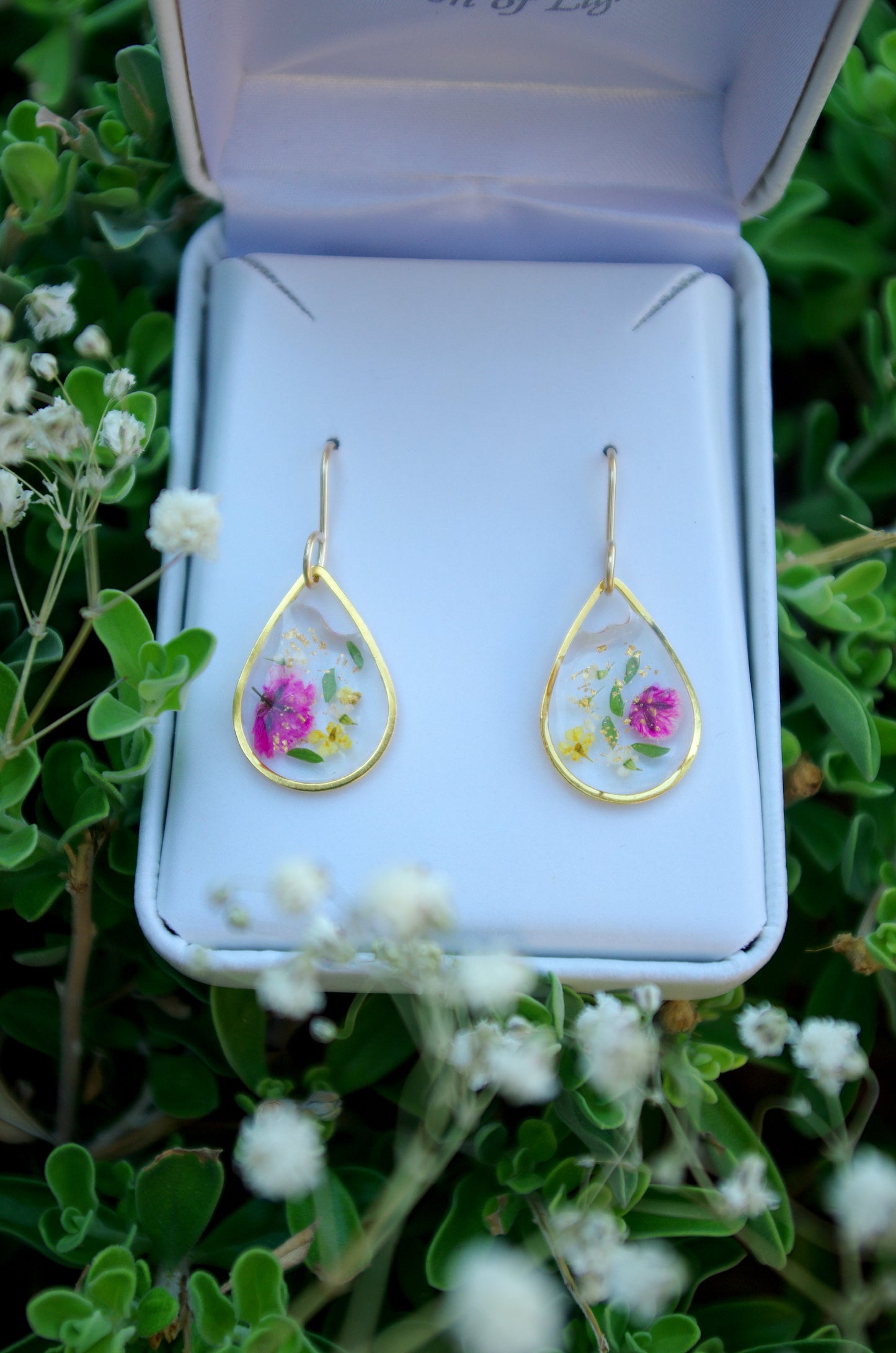 Colorful flower earrings