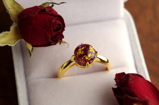 Real Rose Ring - 14K Gold Filled